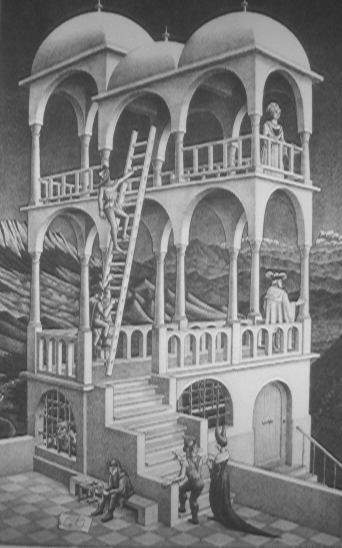 Belvedere by M.C. Escher